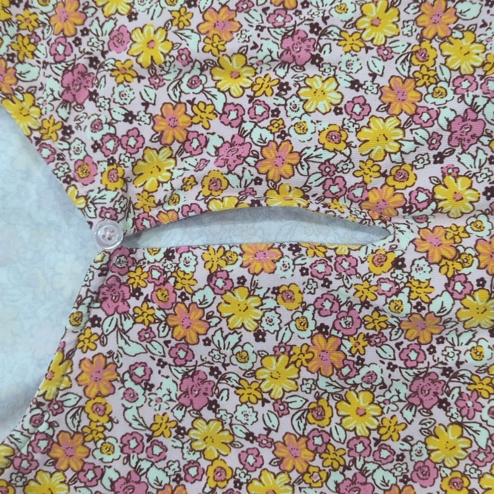 Lands' End Corton Blend Floral Fall Dress Size XL 18 - Picture 5 of 13